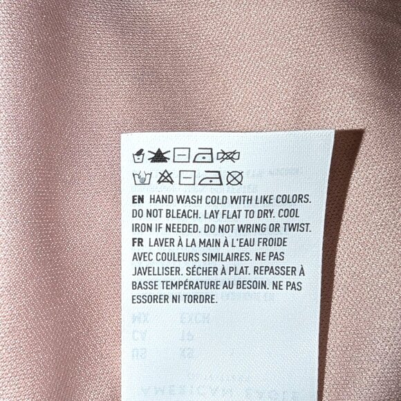 American Eagle | Pink Velvet Floral Chiffon Cowl Neck Mini Slip Dress | Size XS - Picture 10 of 13